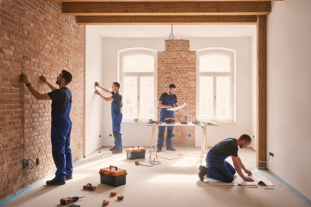 Altbausanierung – typische Arbeitssituation