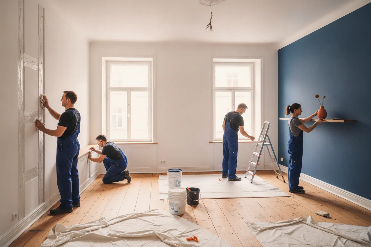 Renovierung – typische Arbeitssituation