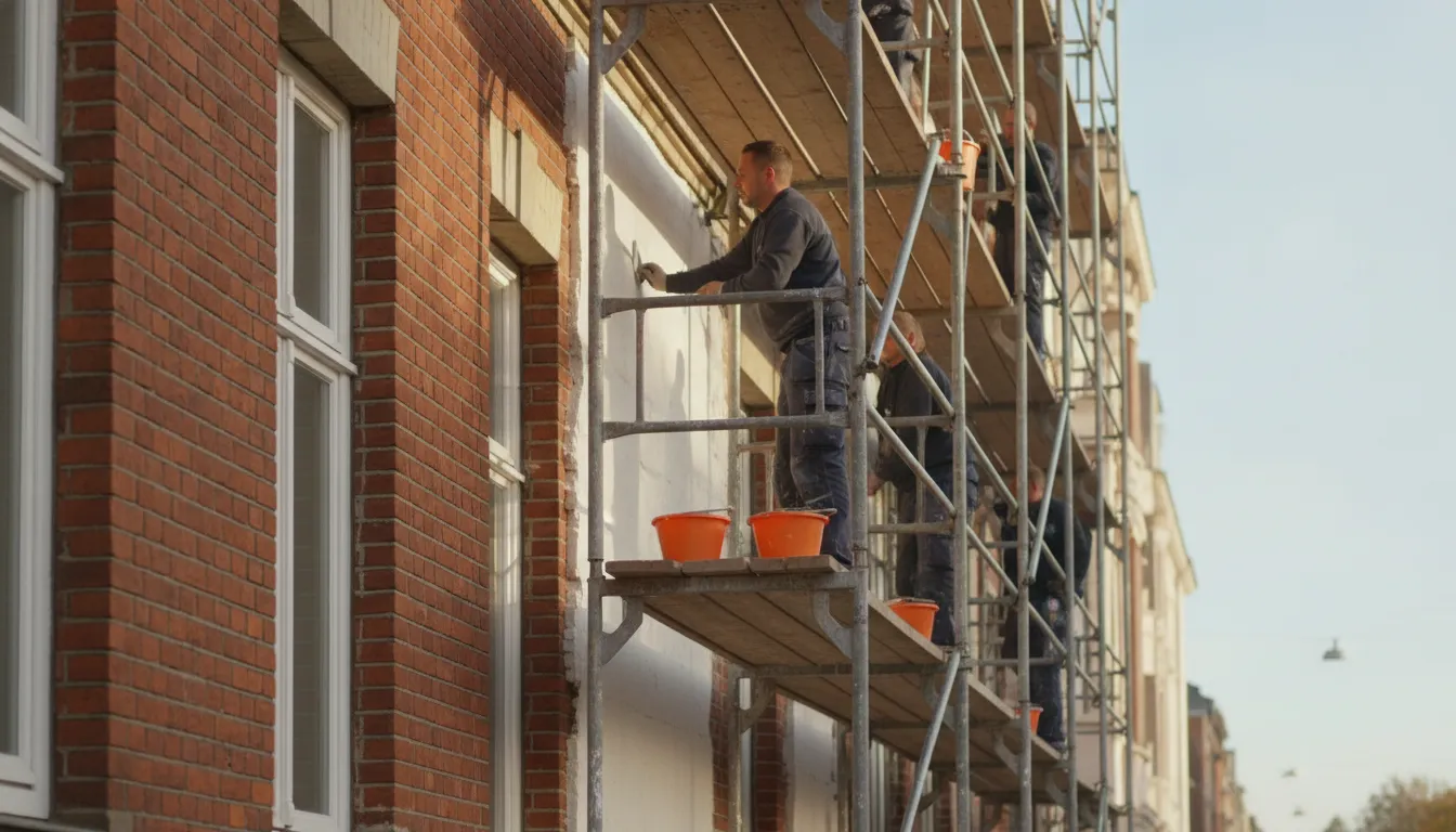 Fassade Streichen Barmbek – Fassadensanierung KSB Wohnungsanierung Hamburg