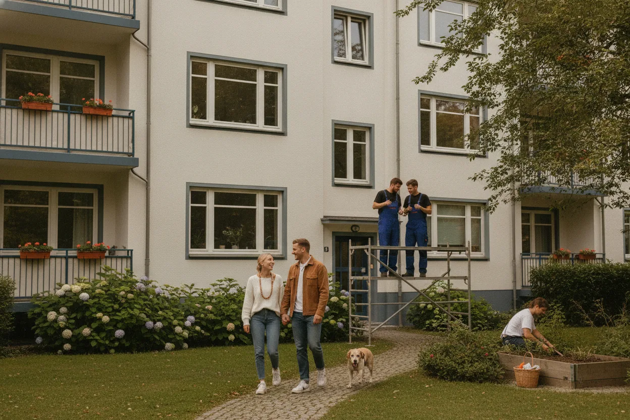 Typische Bebauung in Harburg